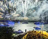 Silvester auf dem Schiff Hamburg